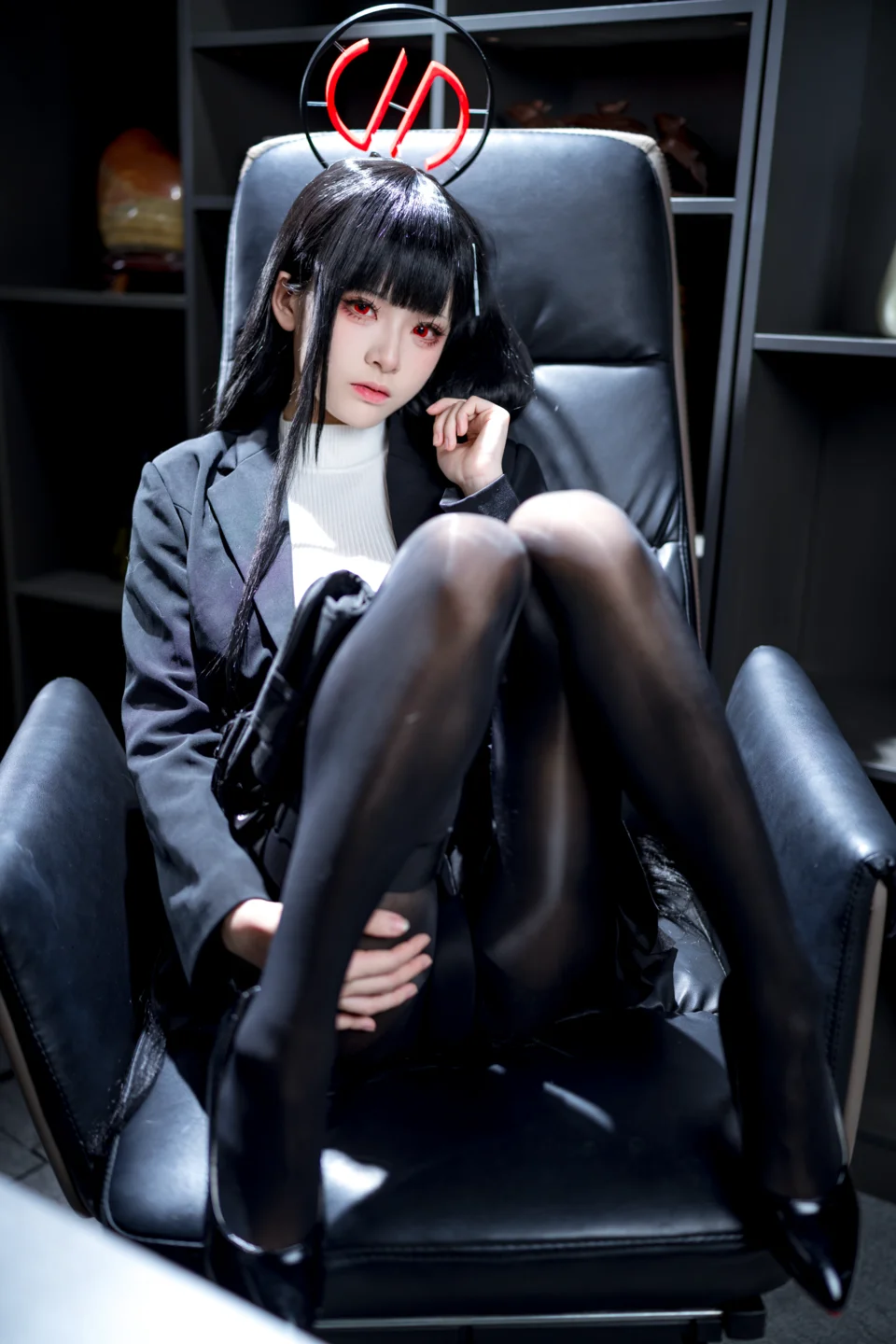 九柒喵 - No.026 蔚蓝档案 调月莉音 [64P-1.4GB] tg@simisebaisi 【丝足阁】014.webp